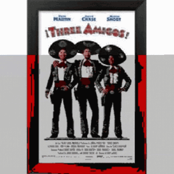 Three Amigos Poster Vintage Cool Flashing GIF