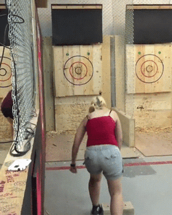 Three Axe Throwing GIF