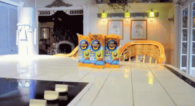 Three Bags Of SpongeBob Popcorn GIF