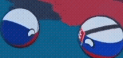 Three Balls With Different Flags Floating GIF
