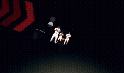 Three Baseball Players Are Standing In Front Of A Sign That Says ' Cardinals ' GIF