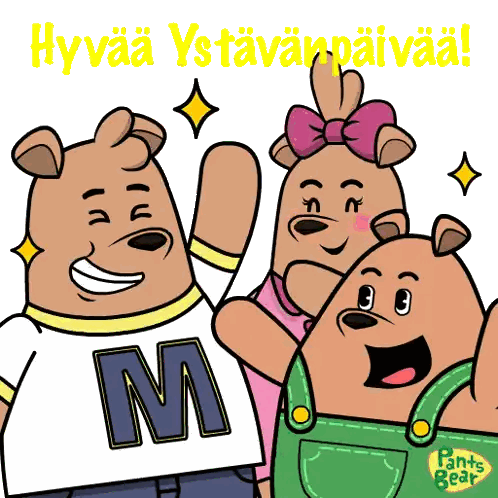 Tres osos hyvää ystävänpäivää Sticker
