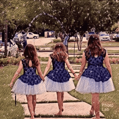 Three Bears Stacked Chasing Bird GIF