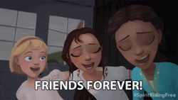Three Best Friends Forever Spirit Riding Free GIF