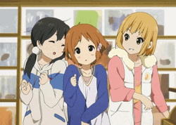 Three Best Friends Tamako Market Anime Series GIF