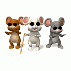 Three Blind Mice Animated Cartoon GIF
