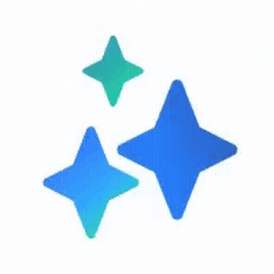Three Blue And Green Stars Are Floating In The Air On A White Background . GIF