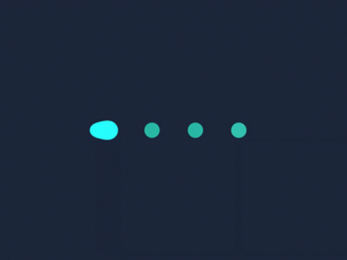 Three Blue Circles On A Dark Blue Background With A Blue Circle In The Middle GIF