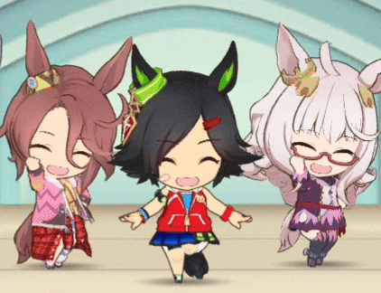 Three Cartoon Characters Are Dancing Together And One Of Them Has A Red Jacket On GIF