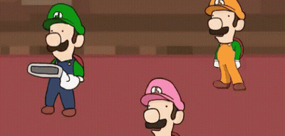 Three Cartoon Characters On Red Carpet GIF