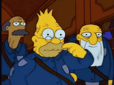 Three Cartoon Characters One Pointing GIF