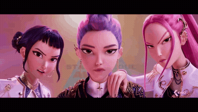 Three Cartoon Characters Star Soul GIF