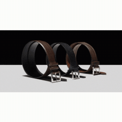 Three Colored Leather Belts Lined Up GIF