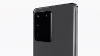 Three Colored Samsung Galaxy S20 Phones GIF