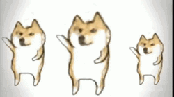 Three Dancing Doge GIF