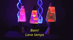 Three Different Lava Lamps GIF