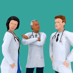 Three Doctors 3D GIF