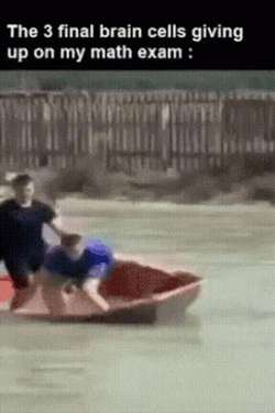 Three Final Brain Cells On Math Exam Meme GIF