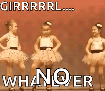 Three Girls In Tutus Dancing Girrrrrl Whatever GIF