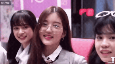 Three Girls Standing Together Smiling GIF