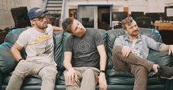 Three Guys Head Rotate GIF