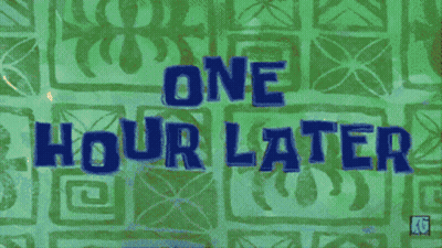 Three Hours Later Sign With Hearts GIF
