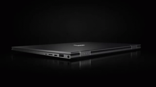 Three Hp Laptops Are On A Table With A Woman Holding A Cup Of Coffee On The Screen GIF