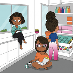 Three Ladies And Hello August Jar GIF