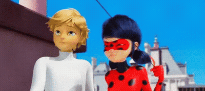 Three Ladybugs Celebrating Birthday With Cake And Balloons GIF