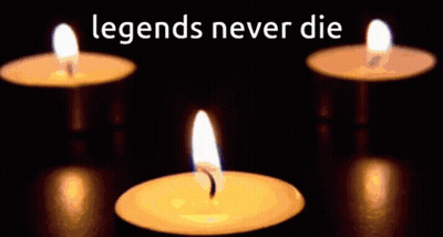 Three Lit Candles Legends Never Die GIF