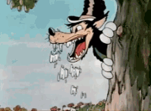 Three Little Pigs Wolf Drooling GIF