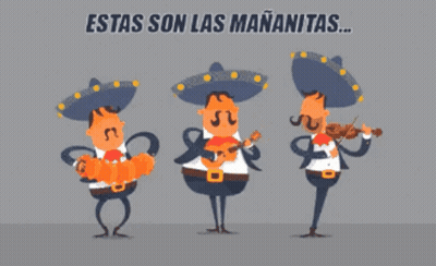 Three Mariachi Players Estas Son Las Mananita GIF