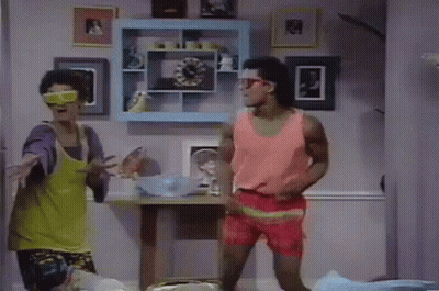 Three Men Dancing In Living Room GIF