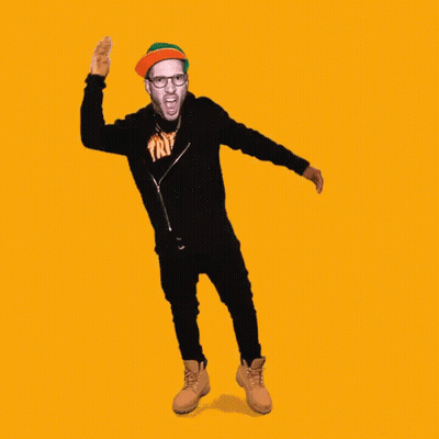 Three Men Dancing One Wearing Riff Shirt GIF