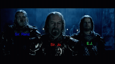 Three Men In Armor Sir Renz, Sir Jo, E.J GIF