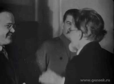 Three Men In Black And White Photo GIF