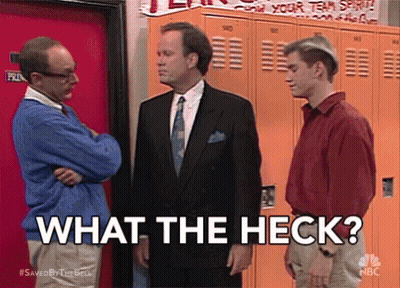 Three Men In Front Of Lockers Saying What The Heck GIF