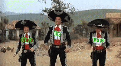 Three Men In Mariachi Costumes Dancing GIF