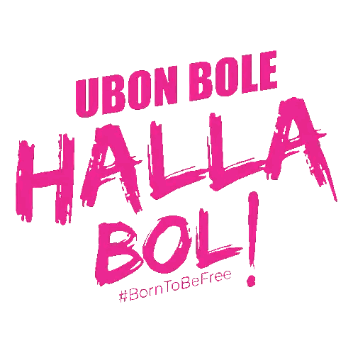 Three Men In Pink Luminous Shirts Sticker
