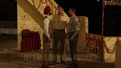Three Men Let's Give Them Hell Brothers GIF