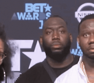Three Men On Red Carpet At Bet Awards GIF
