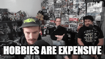Three Men Sitting At Microphone Hobbies Are Expensive GIF