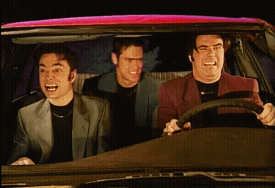 Three Men Sitting In Car GIF