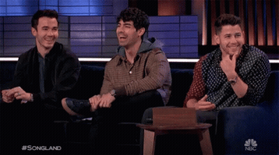 Three Men Sitting On Couch Laughing #Songland GIF
