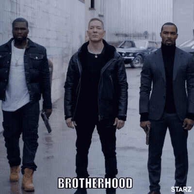 Three Men Standing Brotherhood GIF