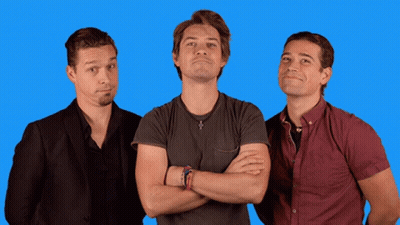 Three Men With Arms Crossed GIF