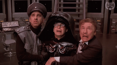 Three Men With Atlanta Independent Film Festival Helmet GIF
