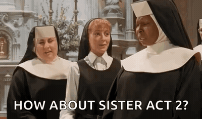 Three Nuns Together In Church GIF