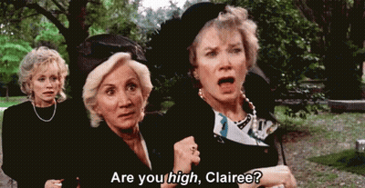 Three Older Women Standing In A Park GIF