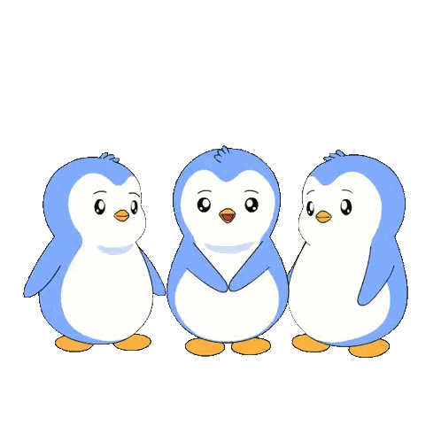 Three Penguins With I Love You Sticker